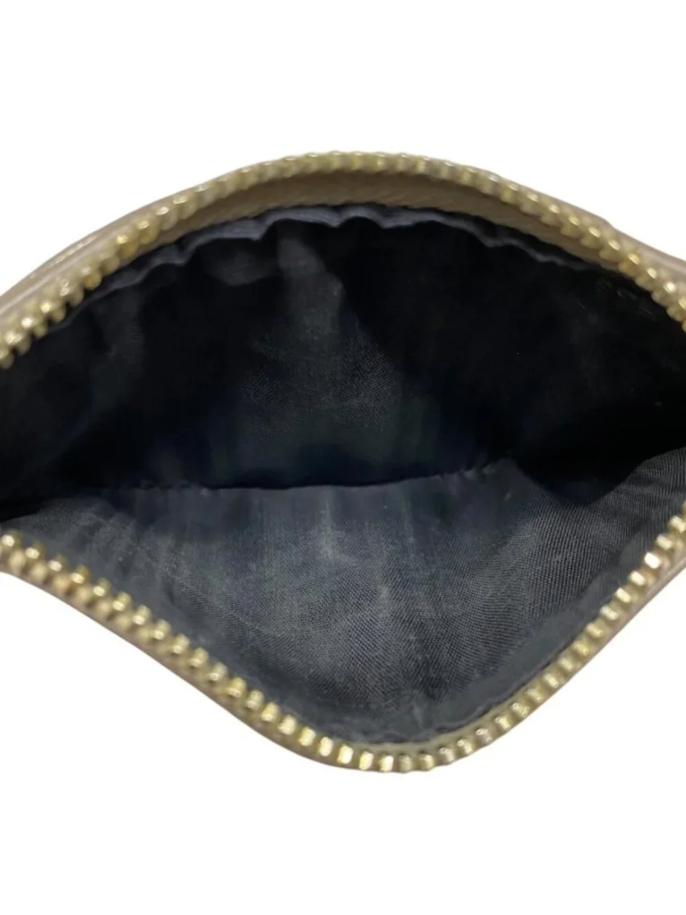 Saint Laurent Wallet Uptown Compact Leather Beige